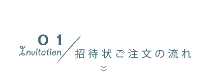 招待状ご注文の流れ